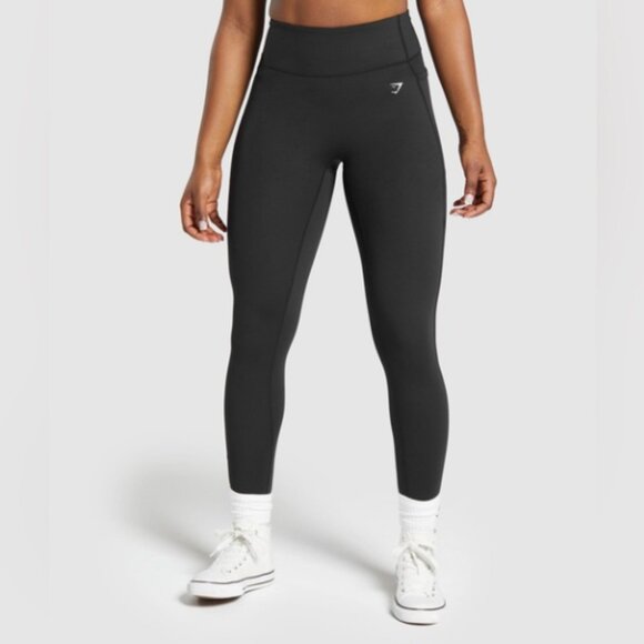 Gymshark Pants - Gymshark Lifting Pocket Leggings Womens Small Black Body Fit High Waisted Gym